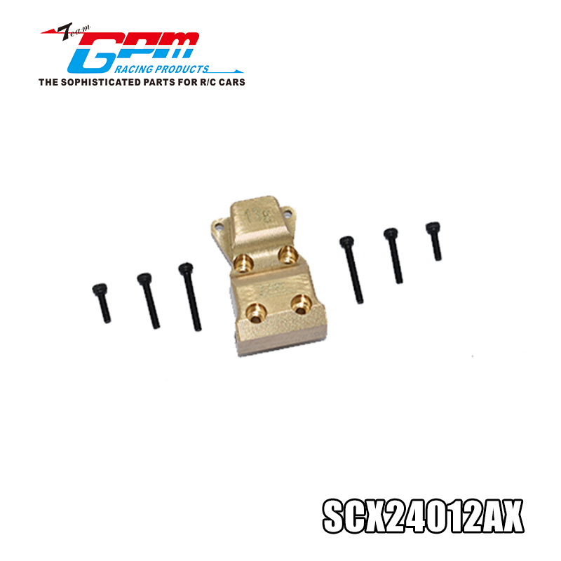 BRASS FRONT/REAR GEARBOX COVER SCX24012AX FOR 1/24 AXIAL 4WD SCX24 DEADBOLT AXI90081